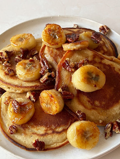 Banana Walnut Pancakes — Caramelized, Spiced & Worth the Weekend