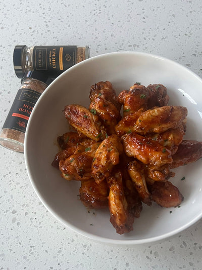 Hot Honey Oven Baked Wings With  a Glaze That Does All  the Talking