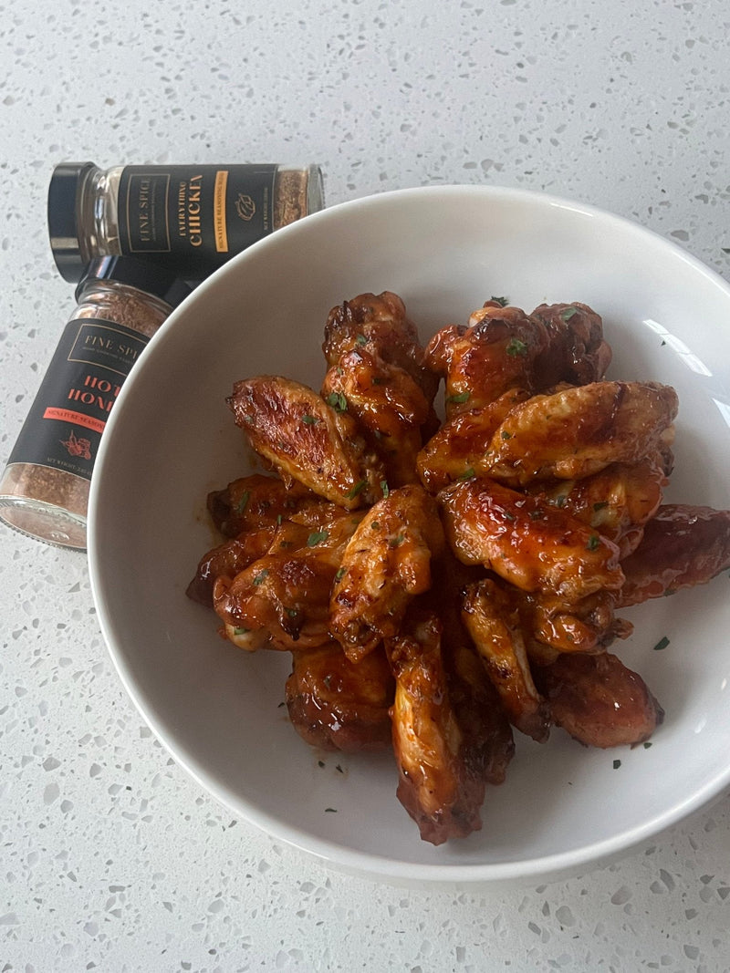 Hot Honey Oven Baked Wings With  a Glaze That Does All  the Talking